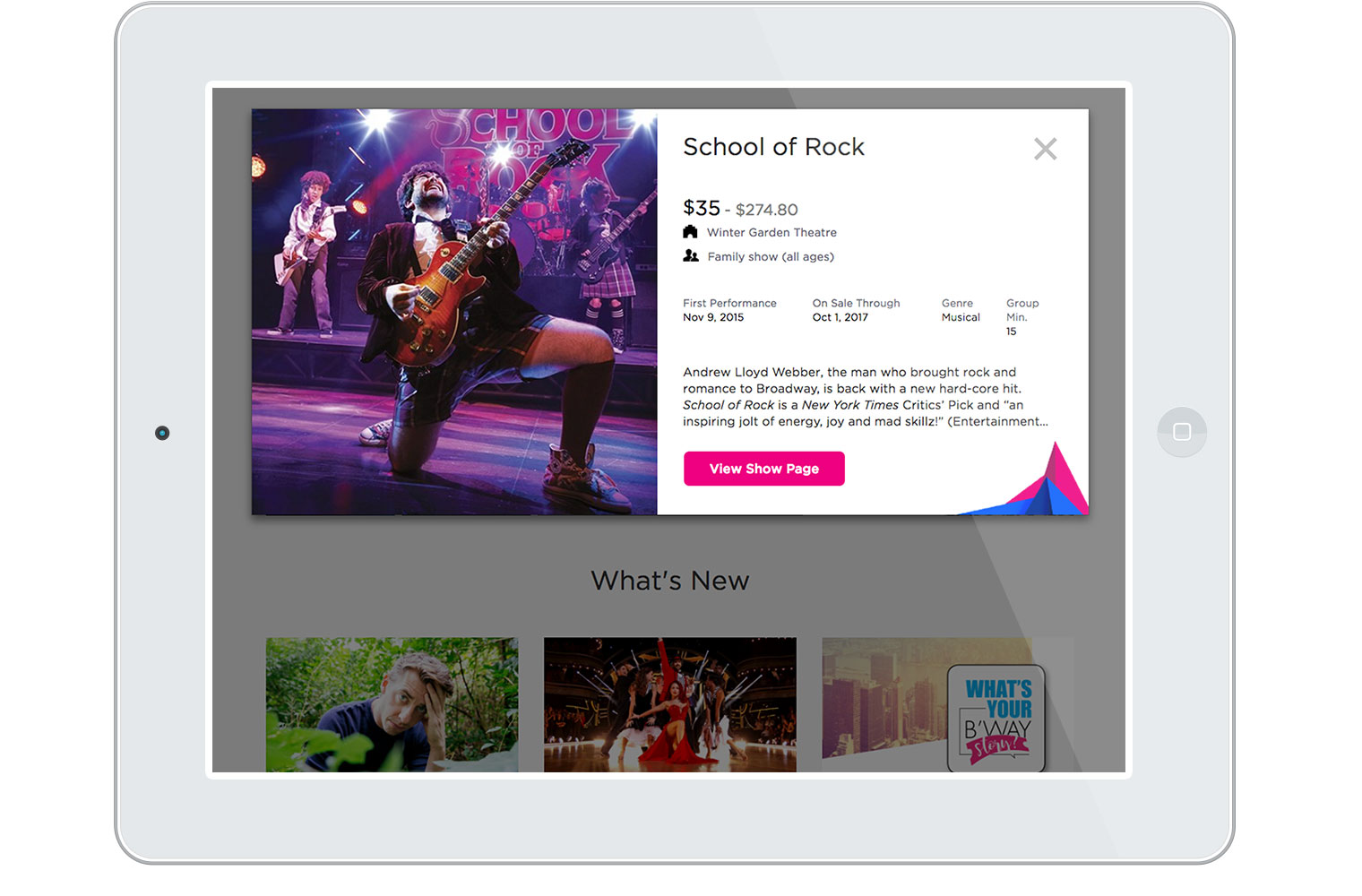 Shubert Launches Bright New BroadwayInbound.com Redesign